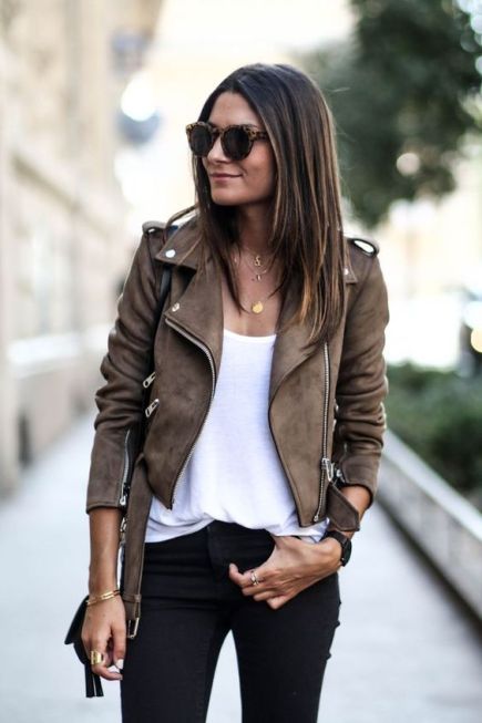 Women And Brown Leather Jackets?