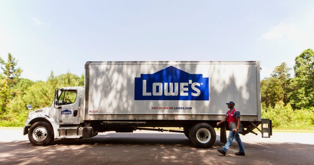 Lowe's products come with free truck delivery